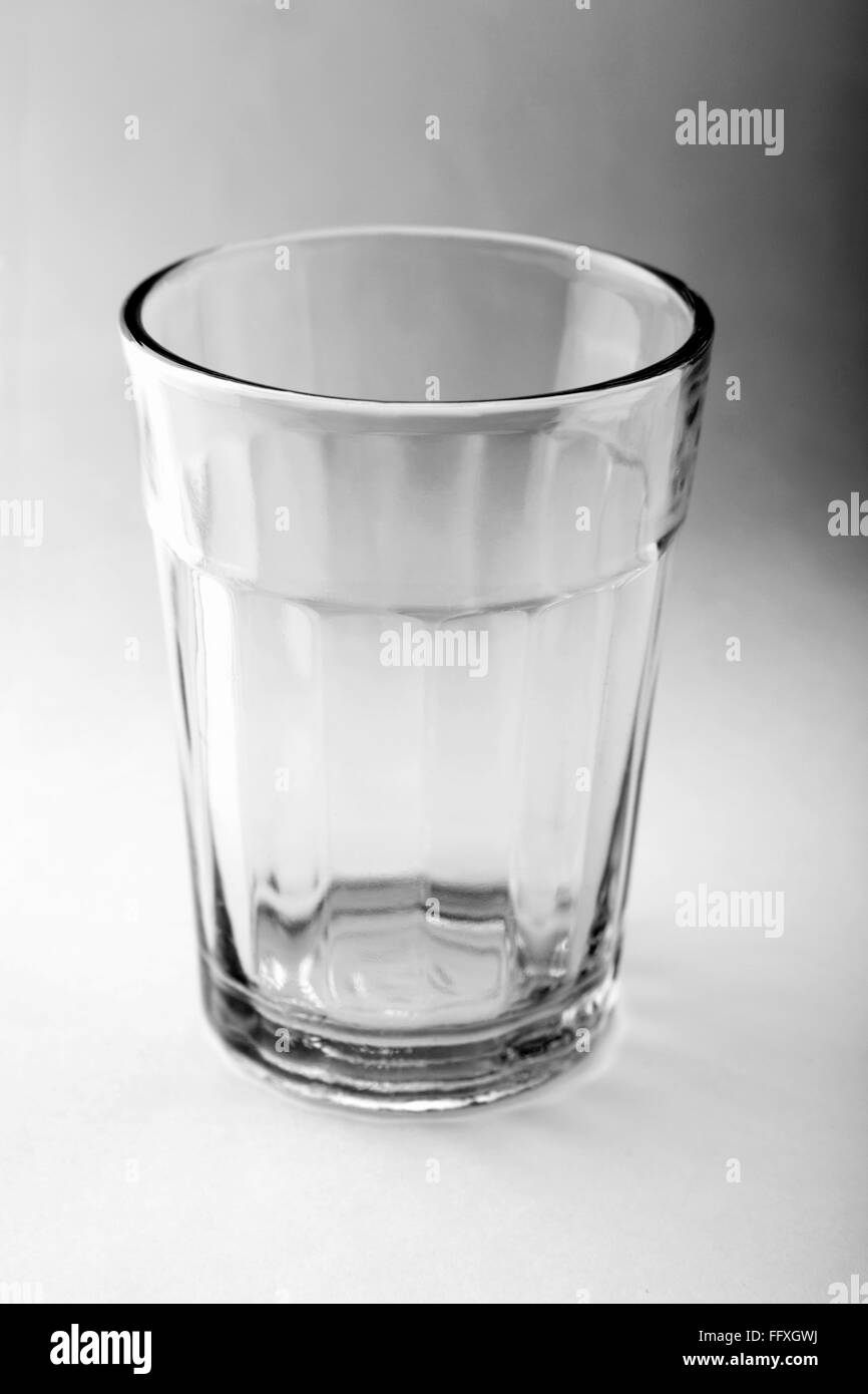 Verre vide l'Inde Banque D'Images