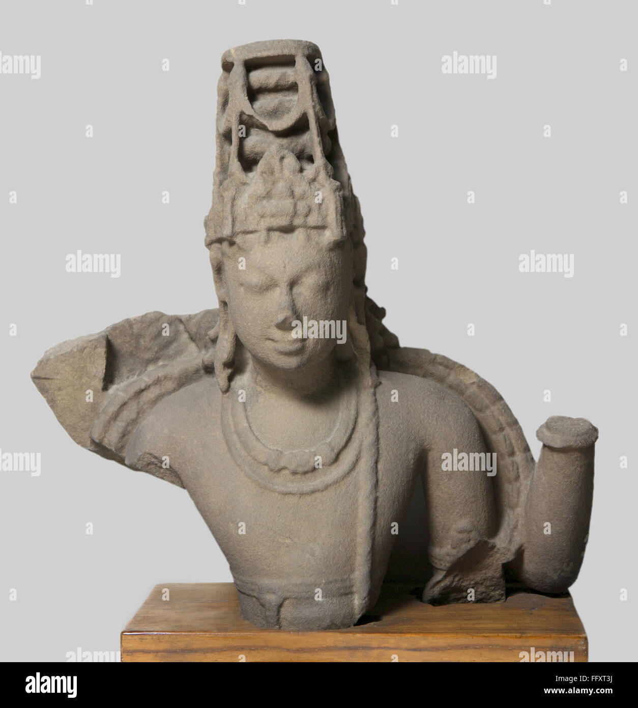 Vishnu xie siècle , période Kalchuri Vaishnav culte , trouvée à Jabalpur district , Madhya Pradesh, Inde Banque D'Images