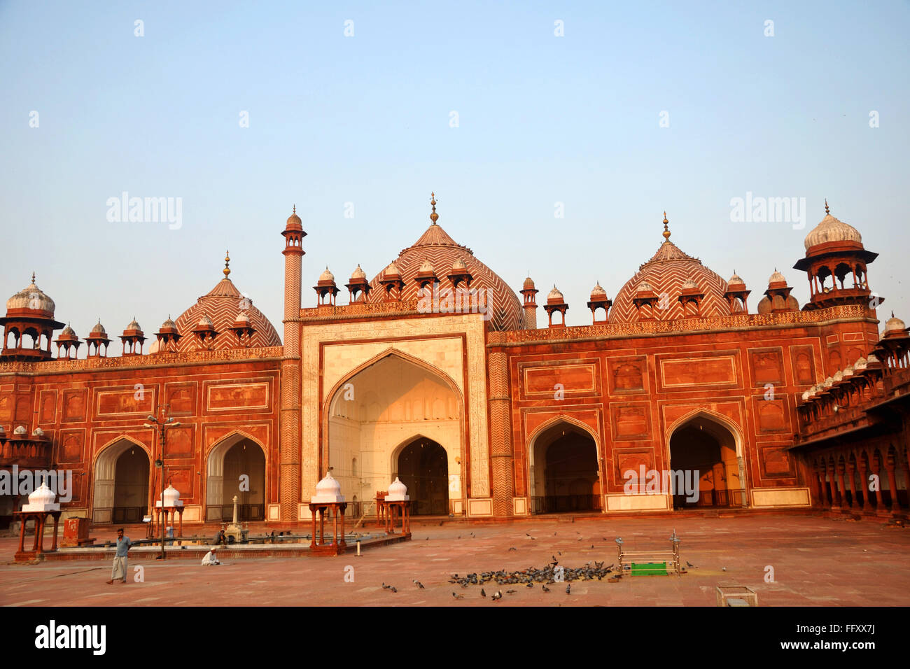 Jama Masjid à Agra Uttar Pradesh, Inde Banque D'Images