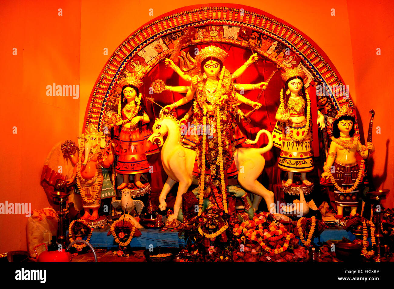 Durga Puja Calcutta Inde Banque D'Images