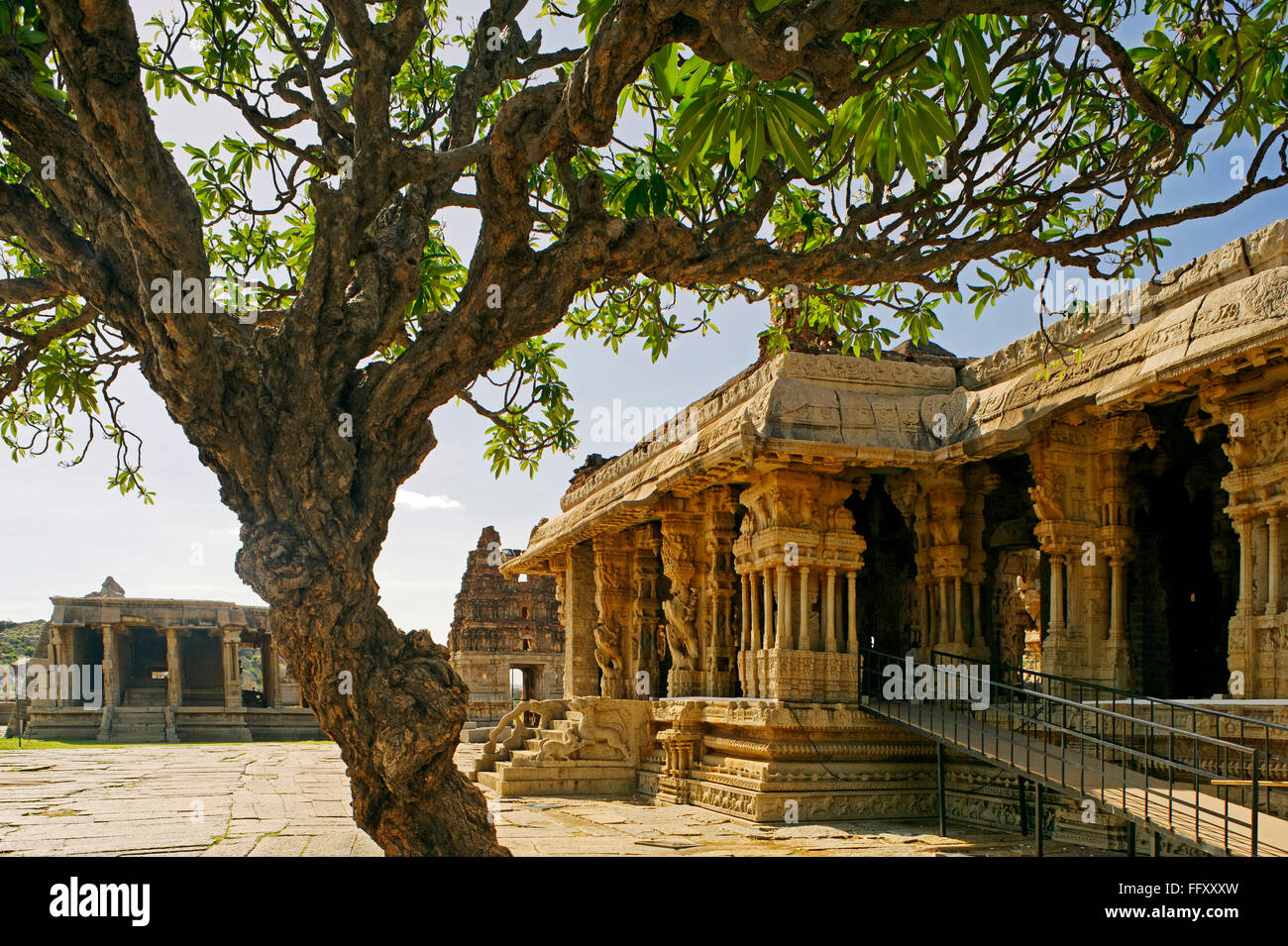 Shri Vijaya Vitthala temple , 15e siècle , Hampi Vijayanagar, Dist Bellary , Karnataka , Patrimoine Mondial de l'Inde Banque D'Images