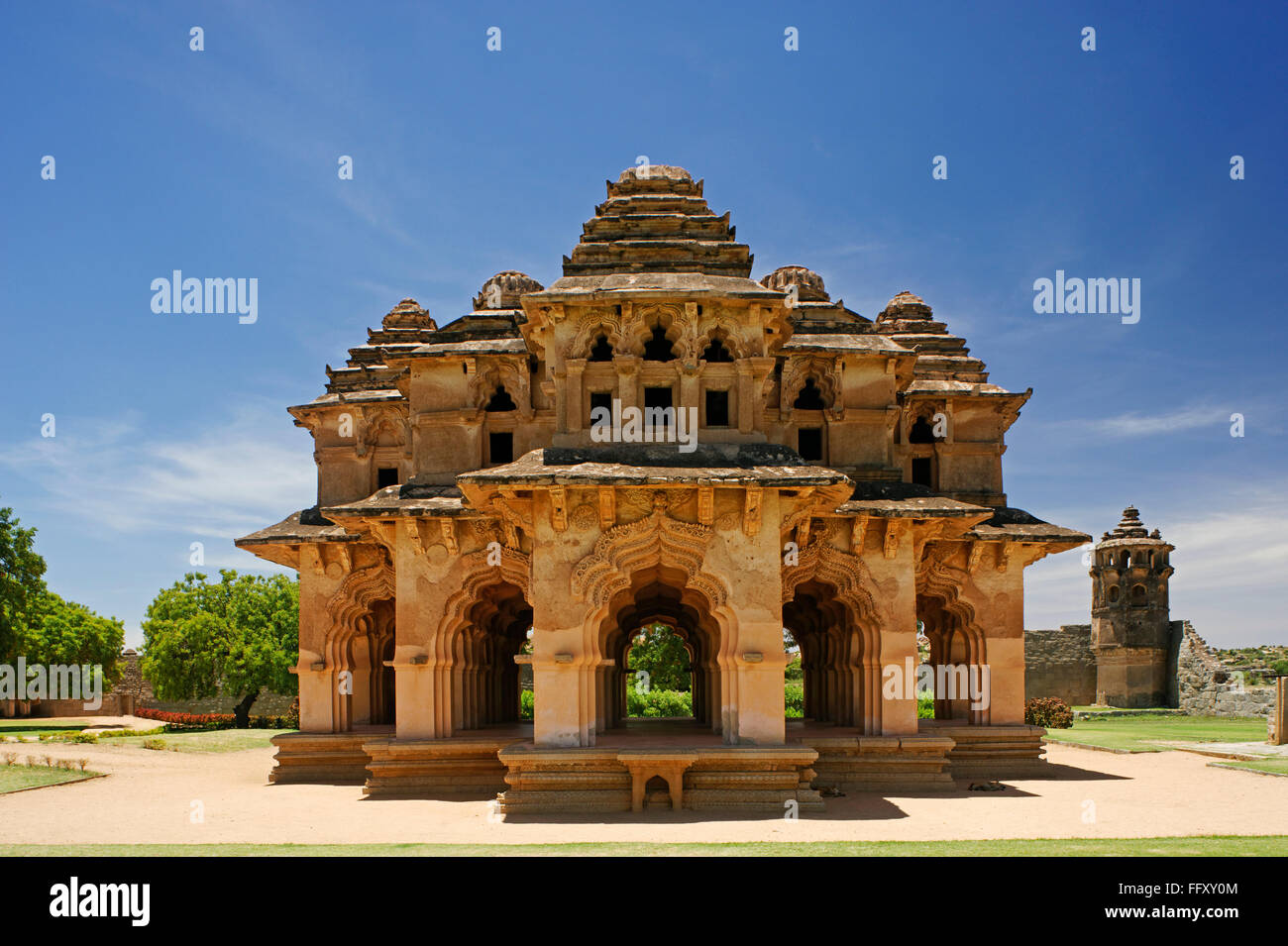 Lotus Mahal, Hampi Vijayanagar , , Dist Bellary , Karnataka , Patrimoine Mondial de l'Inde Banque D'Images