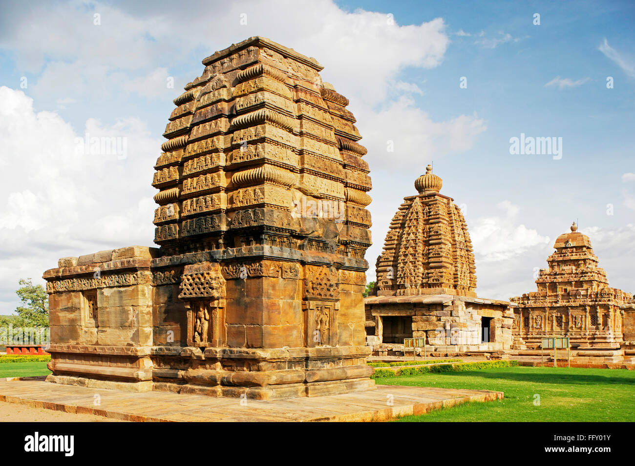 Pattadkal , Karnataka , Patrimoine Mondial de l'Inde Banque D'Images