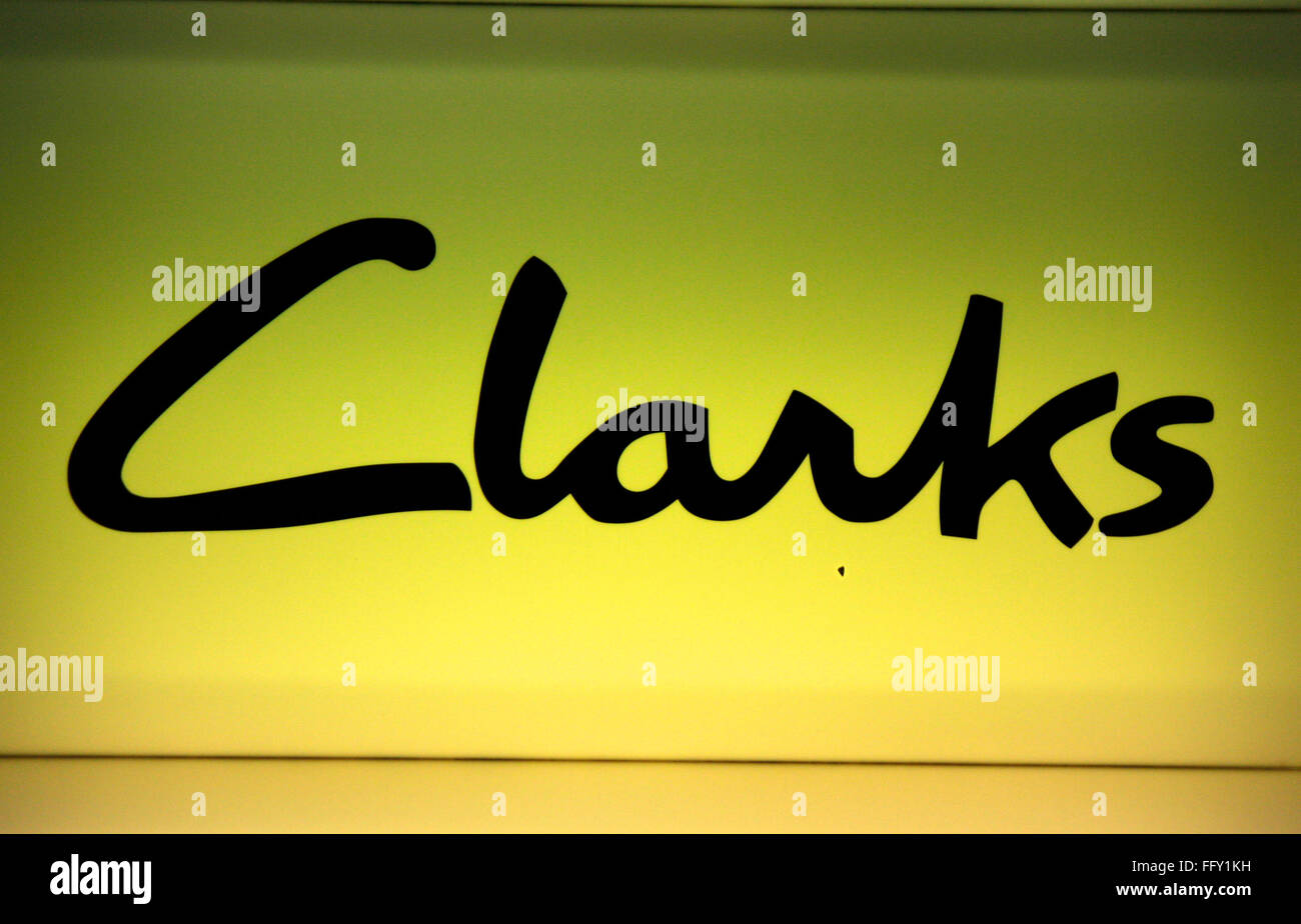 Markenname : 'Clarks", Berlin. Banque D'Images