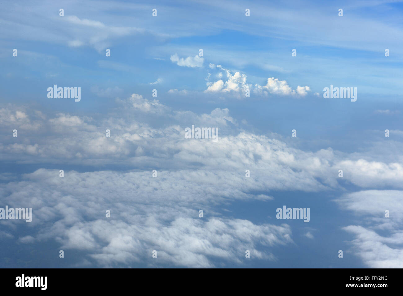 À partir de 30 000 pieds au-dessus des nuages voir niveau Banque D'Images