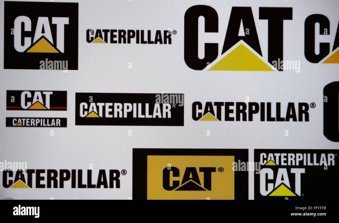Markenname : 'Caterpillar Cat', Dezember 2013, Berlin. Banque D'Images