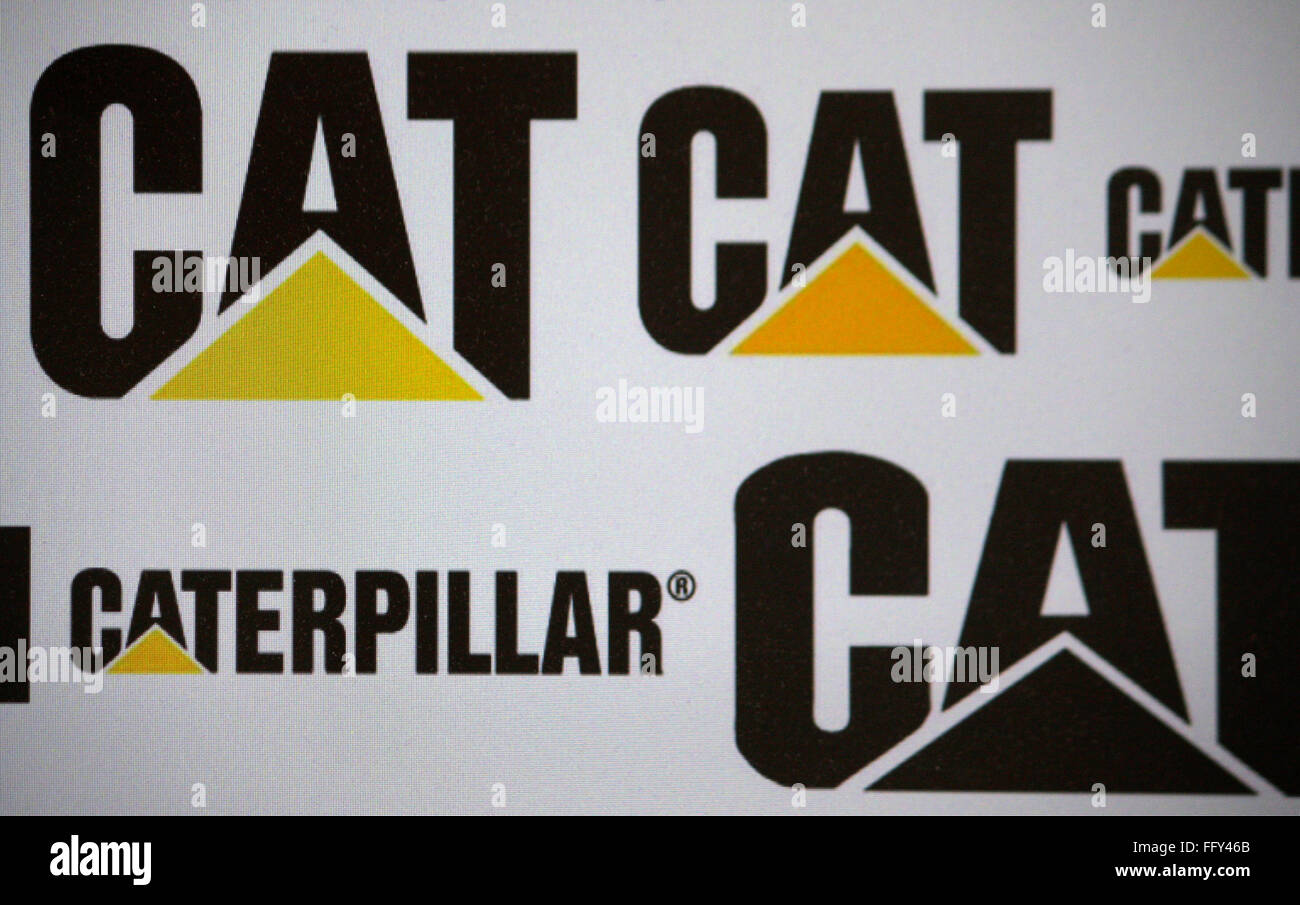 Markenname : 'Caterpillar Cat', Dezember 2013, Berlin. Banque D'Images