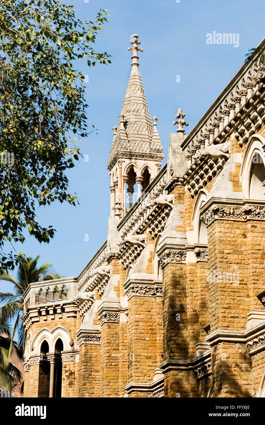 L'Université de Bombay à Fontaine Flora Bombay Mumbai Maharashtra Inde Banque D'Images