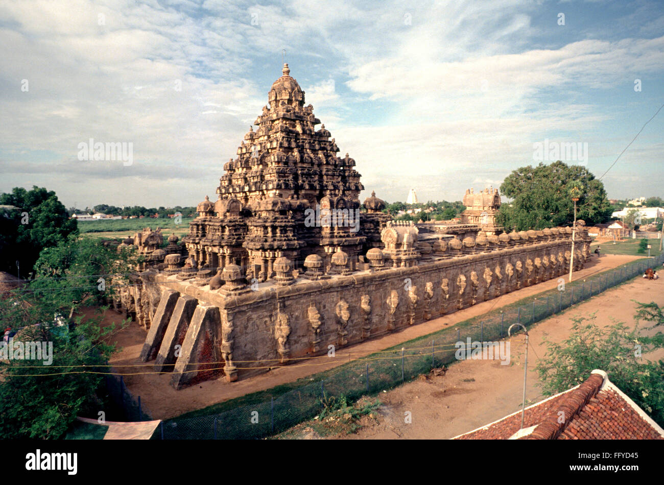 Kailasanathar temple Kanchipuram ; ; ; Tamil Nadu Inde Banque D'Images