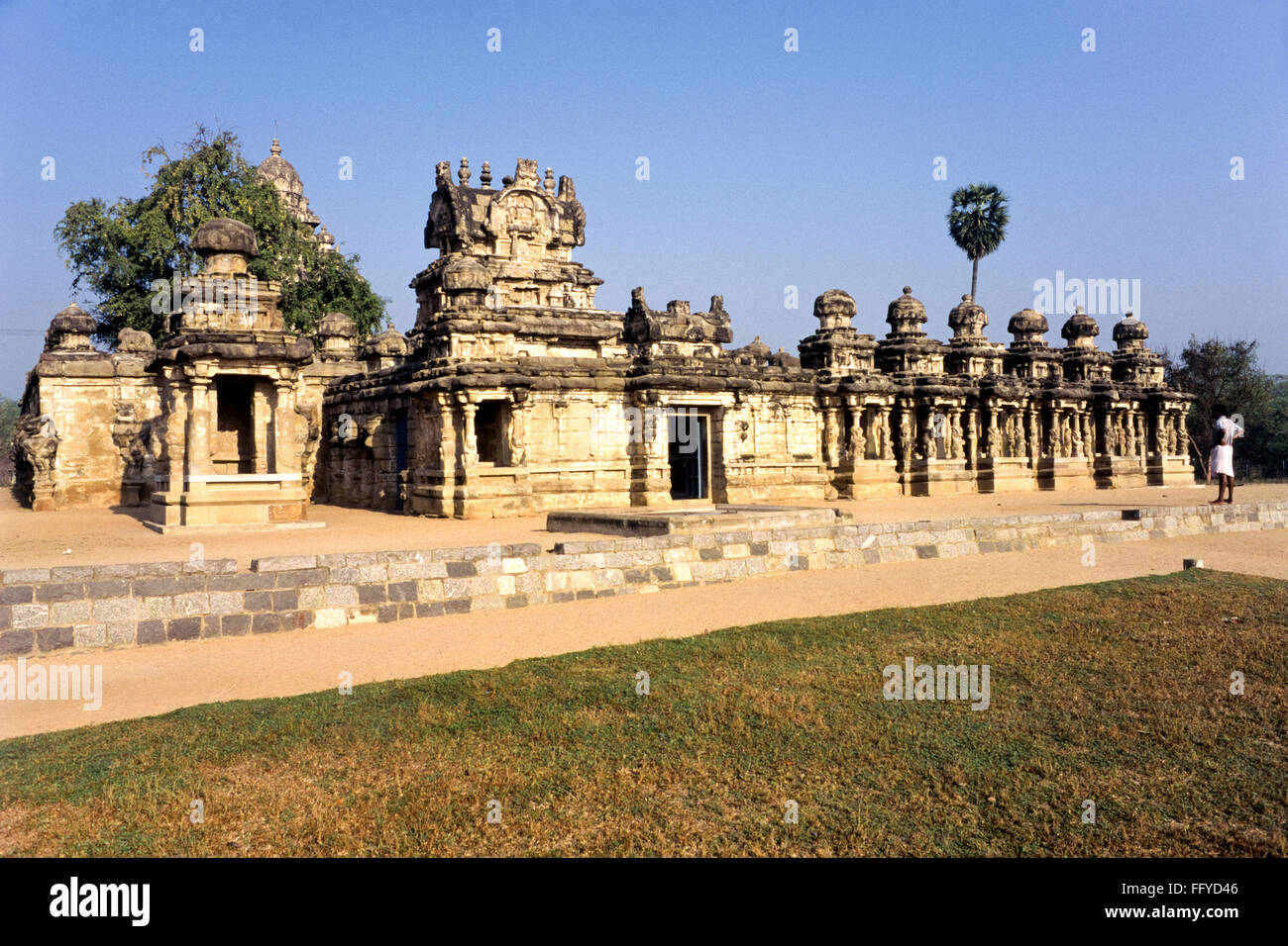 Kailasanathar temple Kanchipuram ; ; ; Tamil Nadu Inde Banque D'Images