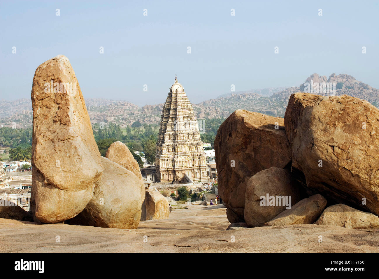 Temple de Virupaksha à Hampi Karnataka Inde Asie Banque D'Images