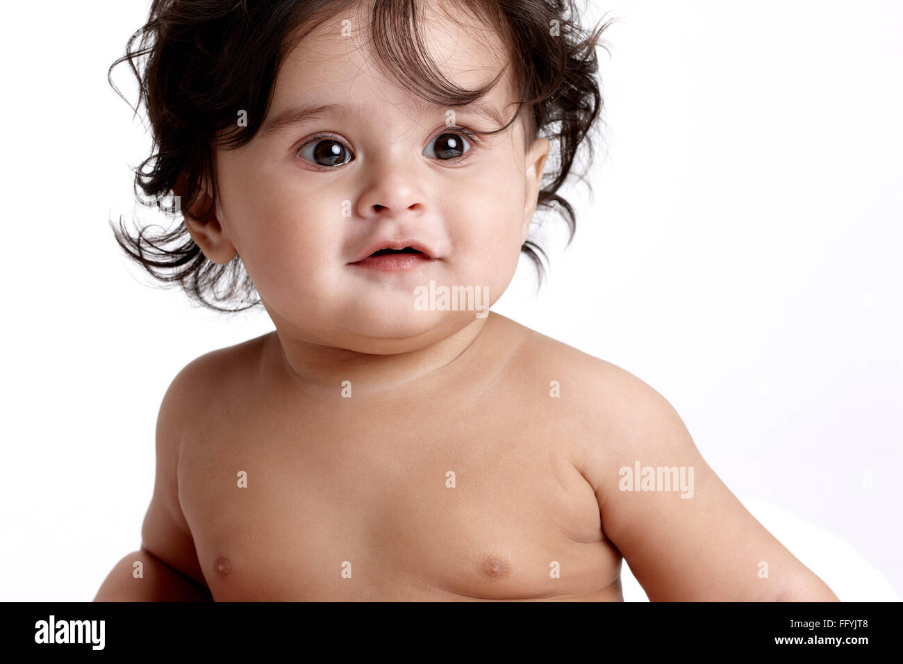 Poitrine Nue Joyeuse Fille Bebe M 765 Photo Stock Alamy