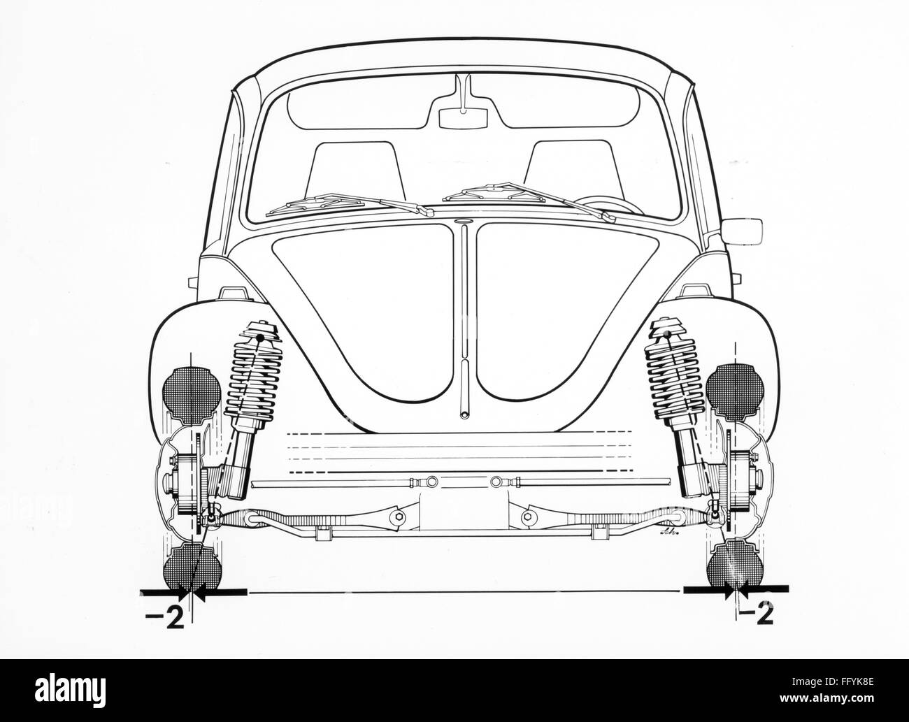 Transport / transport, voiture, variantes de véhicule, Volkswagen, VW 1303 scarabée, dessin de travail, 1974, droits supplémentaires-Clearences-non disponible Banque D'Images