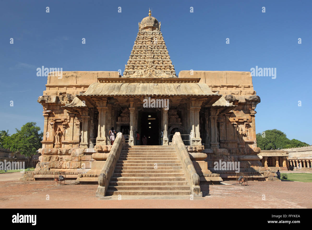 Temple brihadishwara Vishwakarmas Tamil nadu Inde Banque D'Images