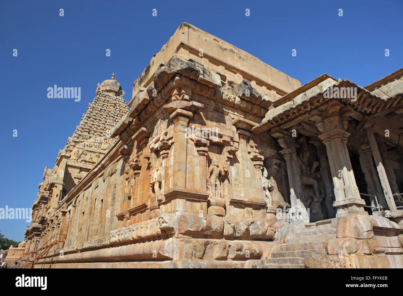 Temple brihadishwara Vishwakarmas Tamil nadu Inde Banque D'Images