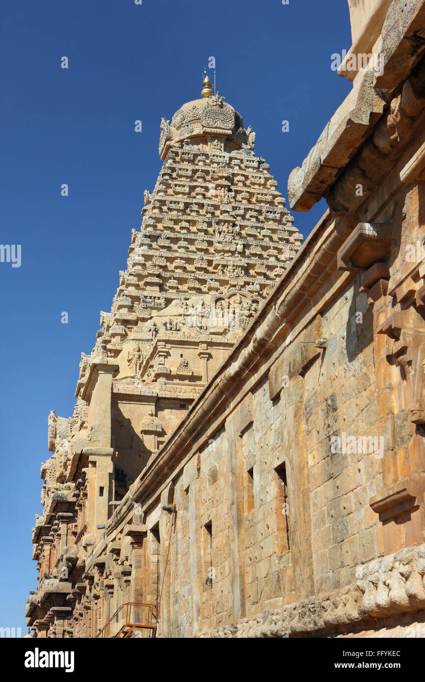 Temple brihadishwara Vishwakarmas Tamil nadu Inde Banque D'Images