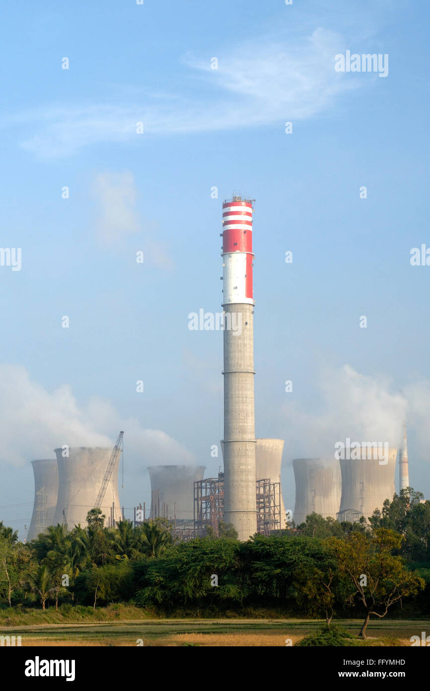 Énergie thermique II de Neyveli Lignite Corporation Limited NLC , Tamil Nadu , Inde Banque D'Images