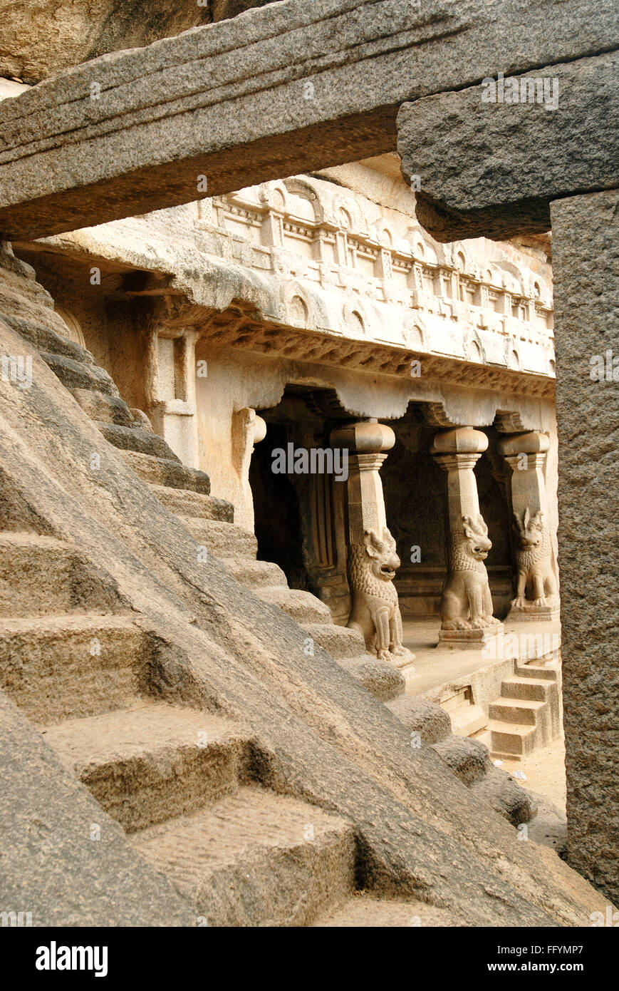 Ramanuja mandapam dédié au Dieu Shiva , Tamil Nadu , Inde Banque D'Images