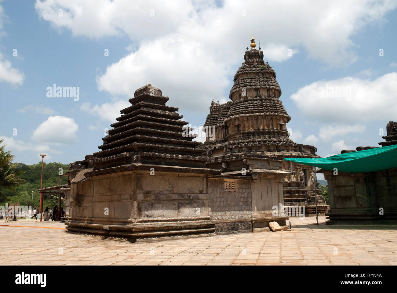 Vidyashankara temple à sringeri à Karnataka Inde Asie Banque D'Images