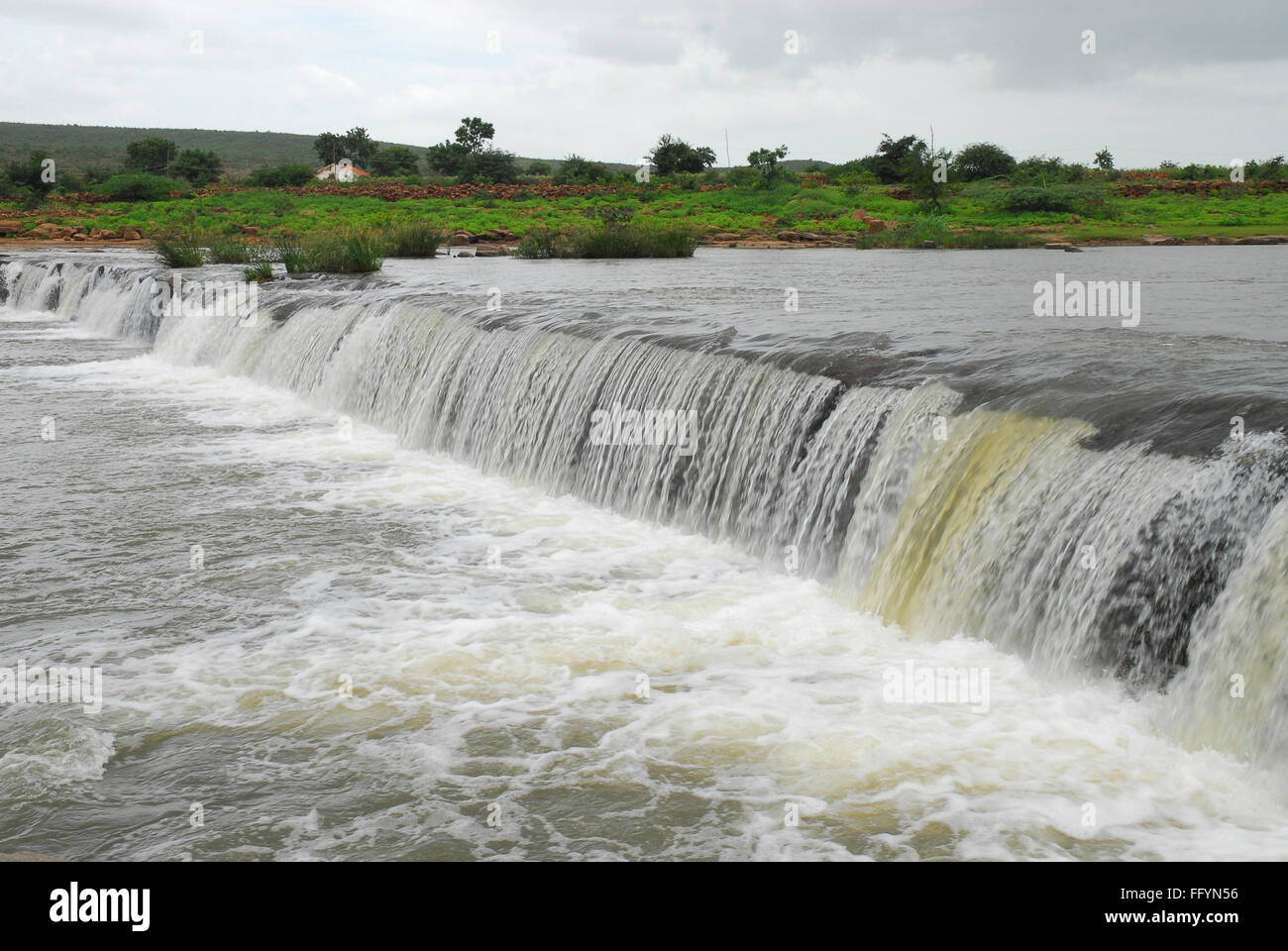 Godachinamalki chutes d'eau, rivière, Markandeya Gokak, Belgaum, Karnataka, Inde, Asie Banque D'Images