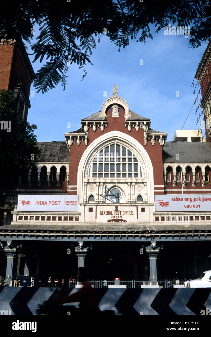 General post office ; Madras Chennai Tamil Nadu ; Inde ; Banque D'Images