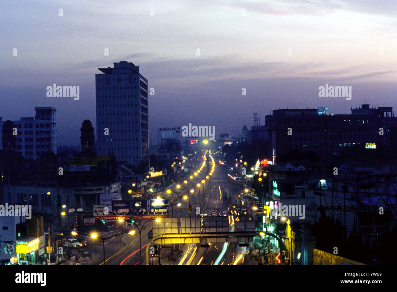 Anna Salai ; Mount Road Chennai Madras ; ; ; Tamil Nadu Inde Banque D'Images