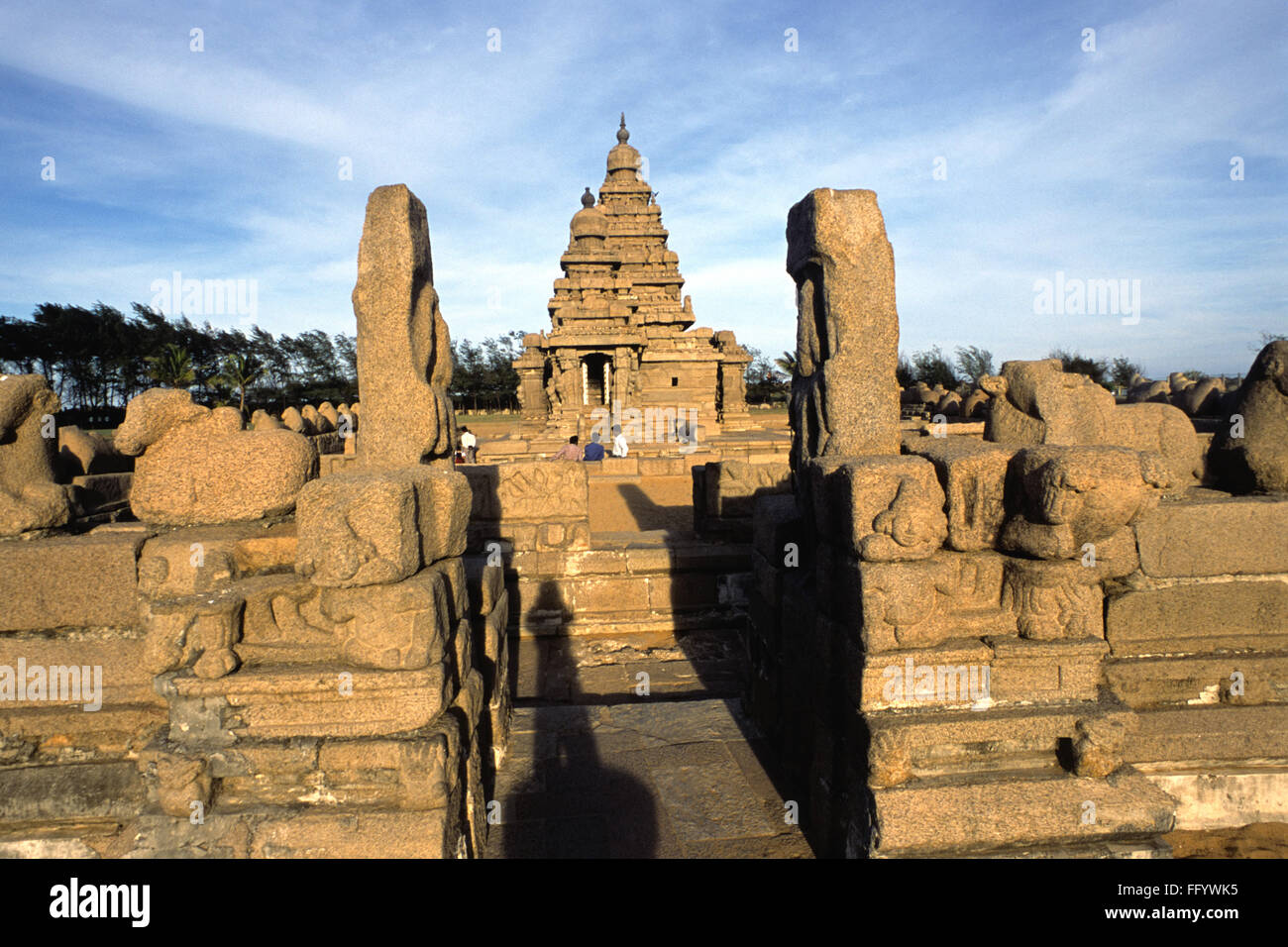 Shore temple Mamallapuram Mahabalipuram ; ; ; Tamil Nadu Inde Banque D'Images