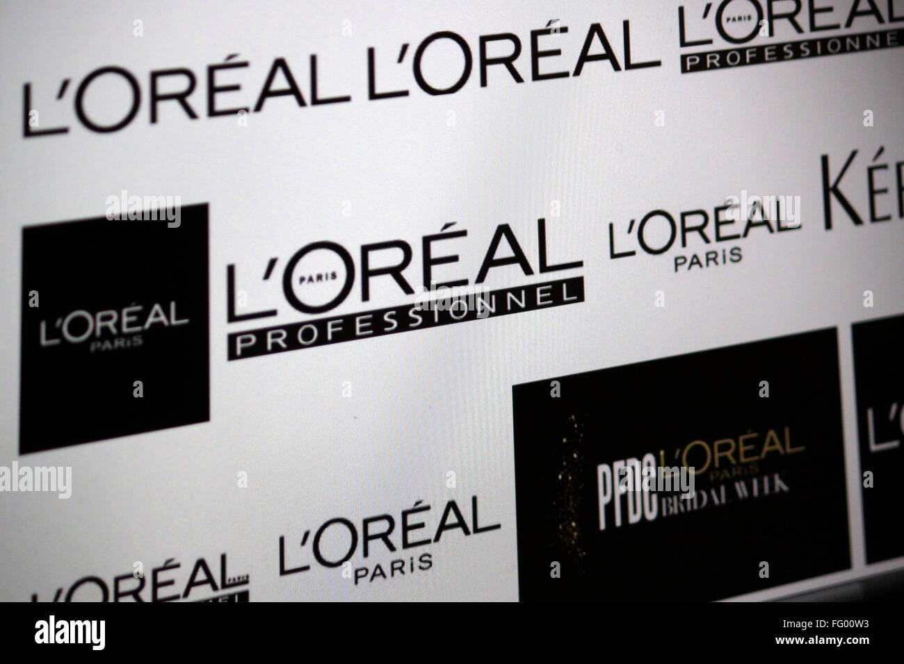 Markenname : 'L'Oréal'. Banque D'Images