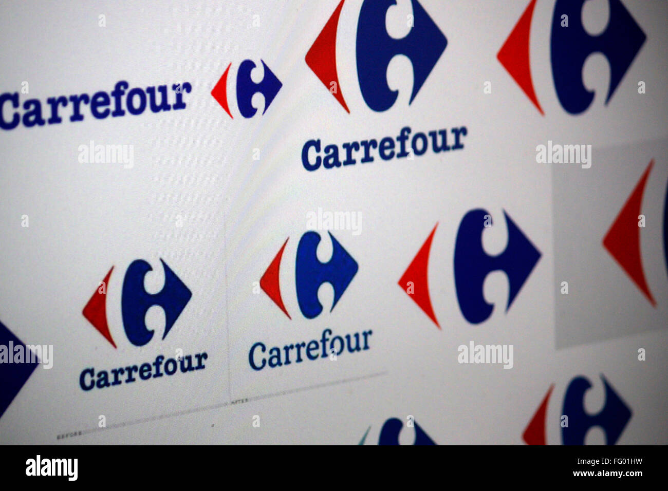 Logo Carrefour Banque d'image et photos - Alamy