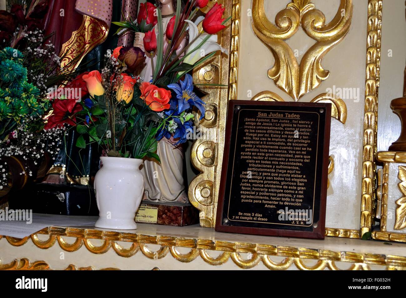 Saint Jude - Basilique Virgen de las Mercedes à PAITA. .Département de Piura au Pérou Banque D'Images Saint Jude - Basilique Virgen de las Mercedes à PAITA. .Département de Piura au Pérou Banque D'Images