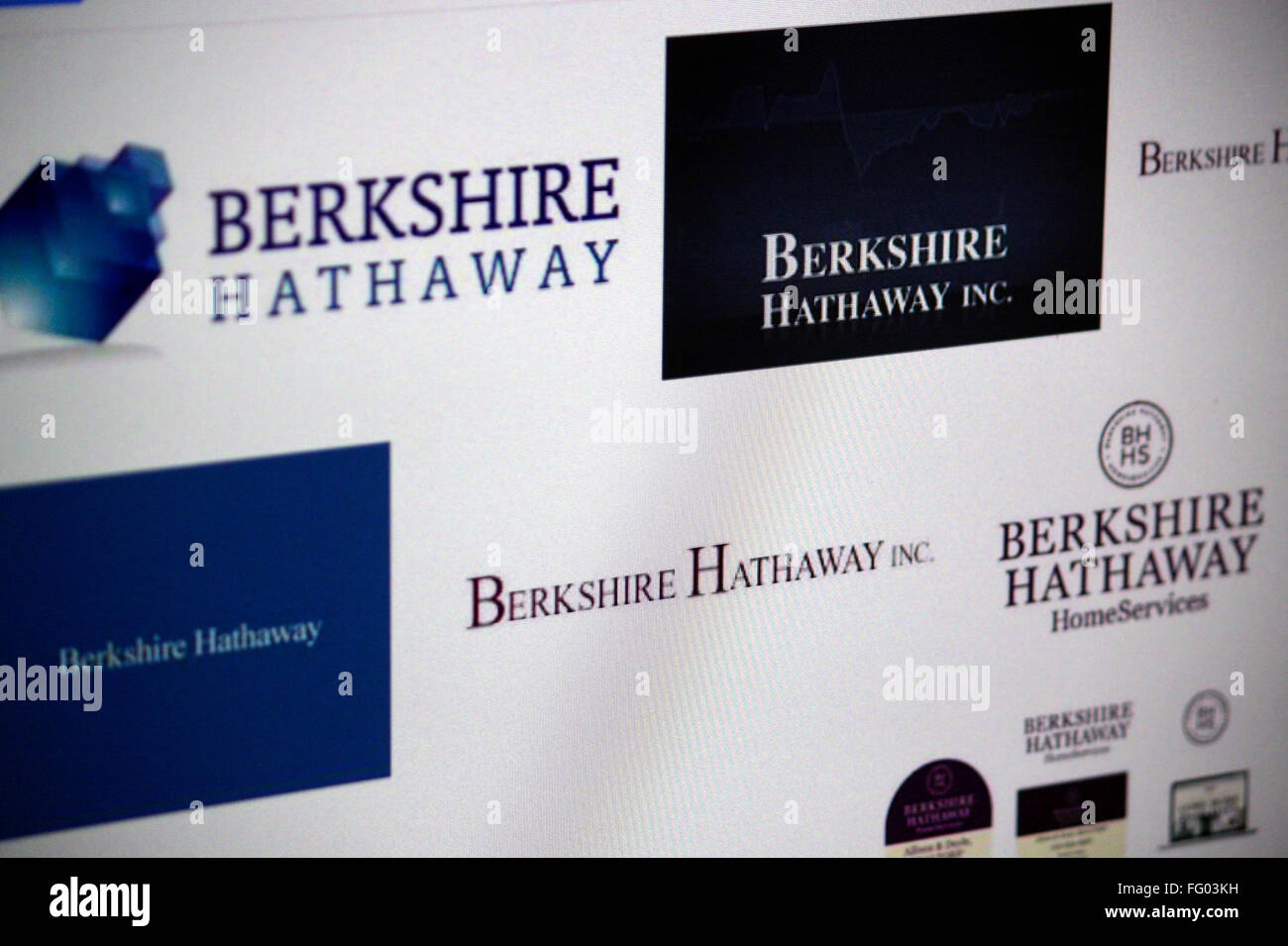 Markenname : 'Berkshire Hathaway'. Banque D'Images