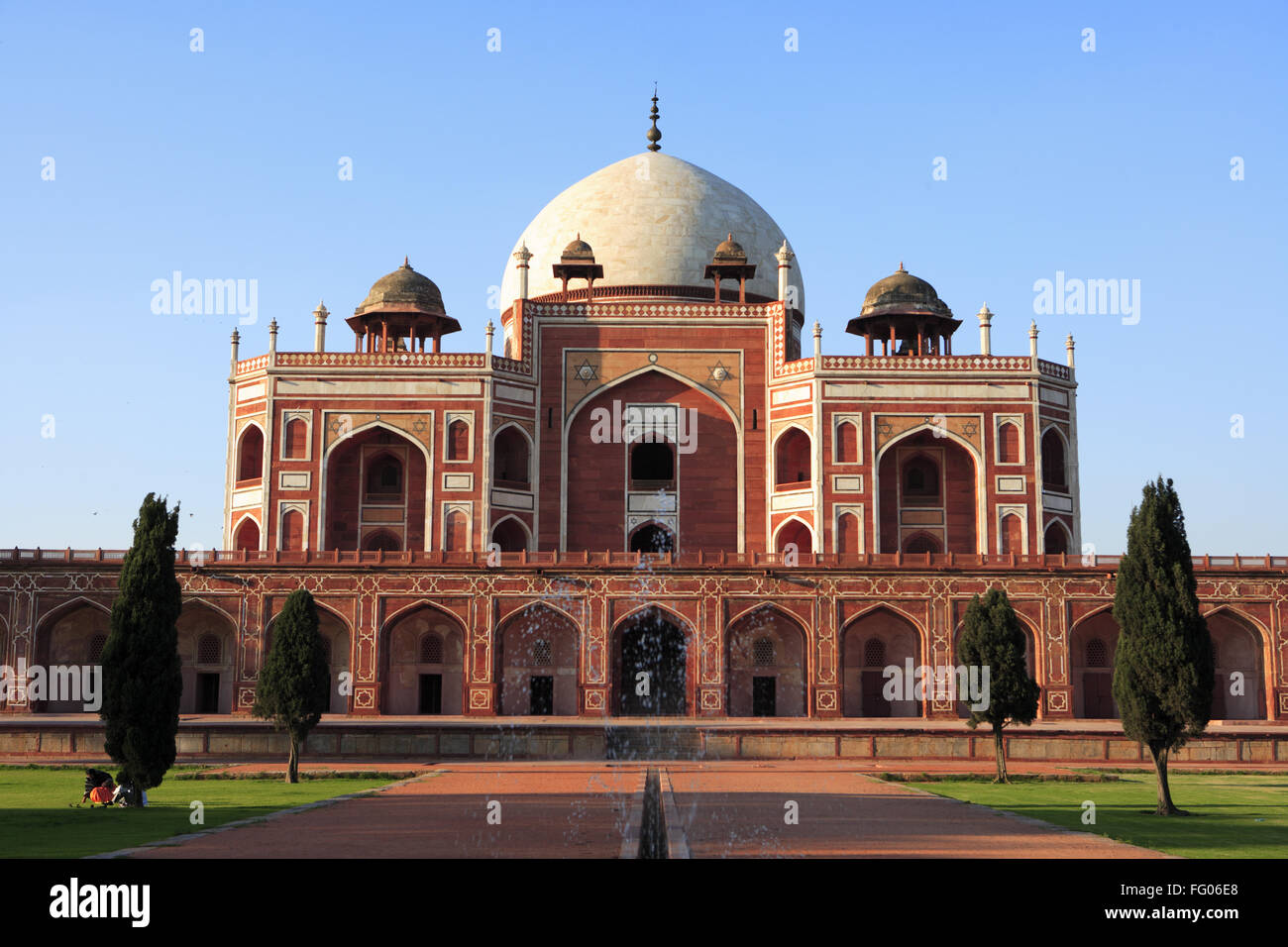 Tombe de Humayun construit en 1570 , Delhi, Inde Site du patrimoine mondial de l'UNESCO Banque D'Images