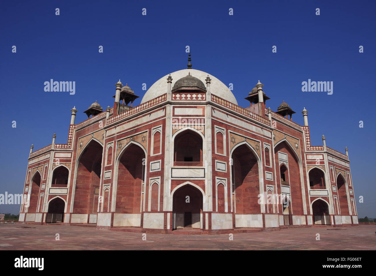 Tombe de Humayun construit en 1570 , Delhi , Inde UNESCO World Heritage Site Banque D'Images