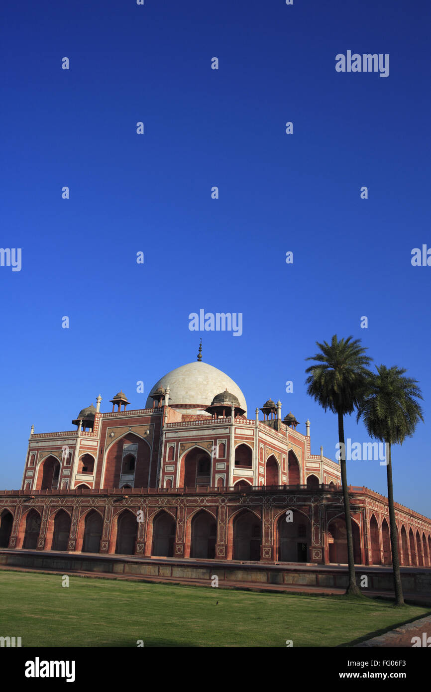 Tombe de Humayun construit en 1570 , Delhi , Inde UNESCO World Heritage Site Banque D'Images