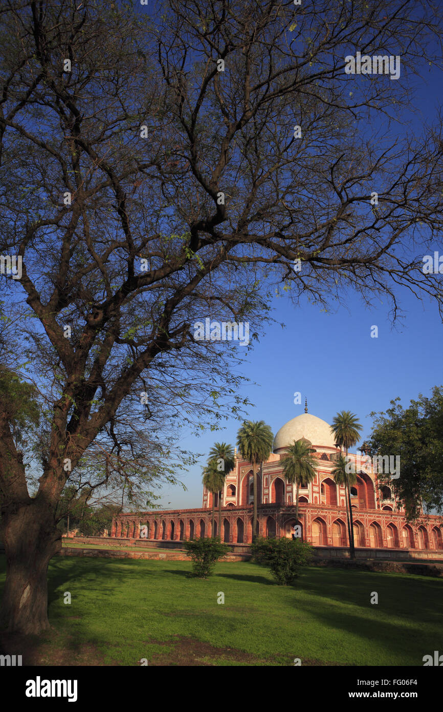 Tombe de Humayun construit en 1570 , Delhi , Inde UNESCO World Heritage Site Banque D'Images
