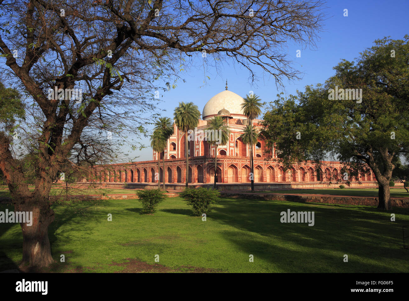 Tombe de Humayun construit en 1570 , Delhi , Inde UNESCO World Heritage Site Banque D'Images