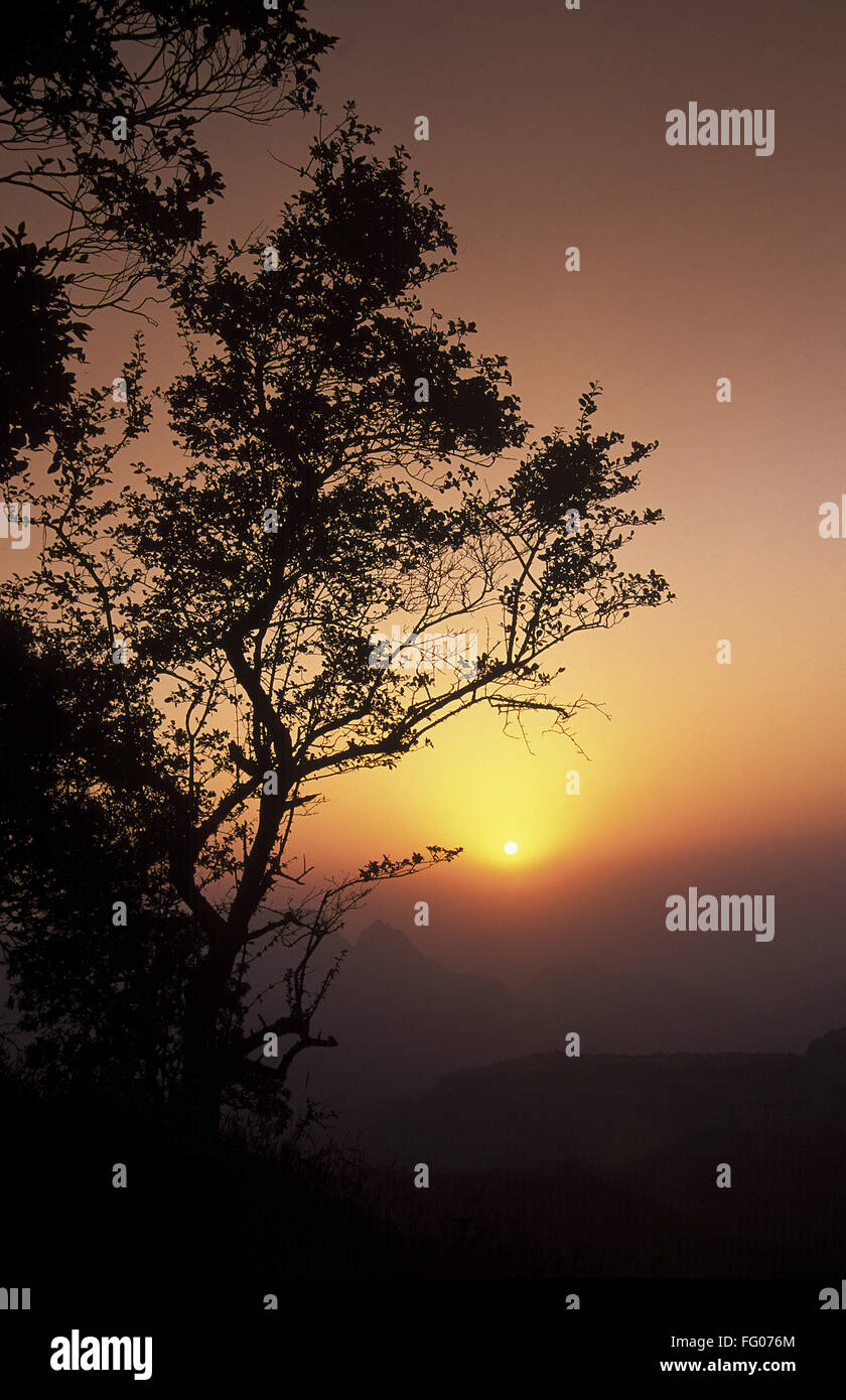 Coucher de soleil , Fine art Photography , MAHARASHTRA , INDE , Matheran Banque D'Images