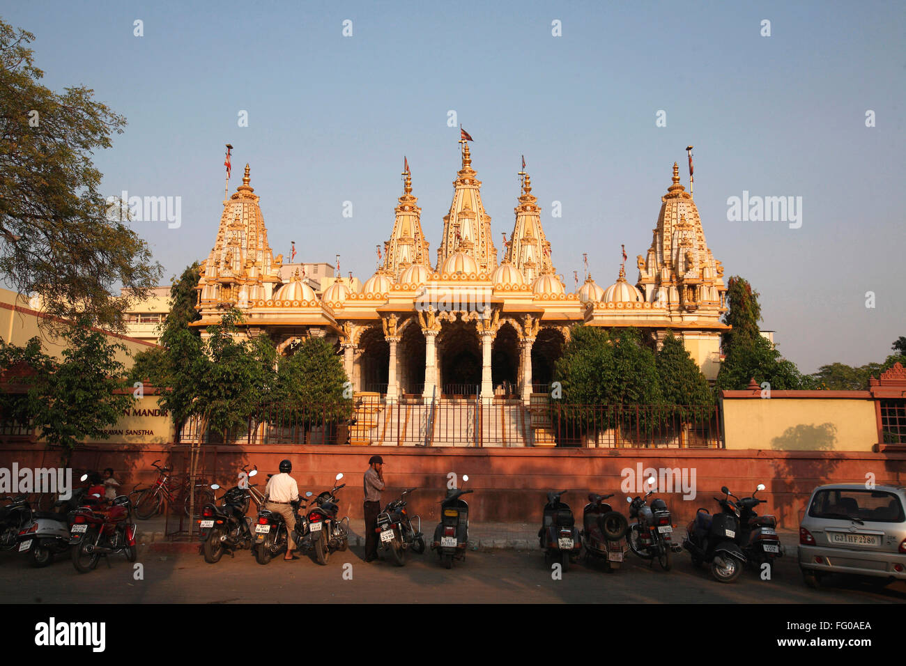 Shri Swaminarayan Mandir ; Ahmedabad Gujarat ; Inde ; - DPV 222301 Banque D'Images