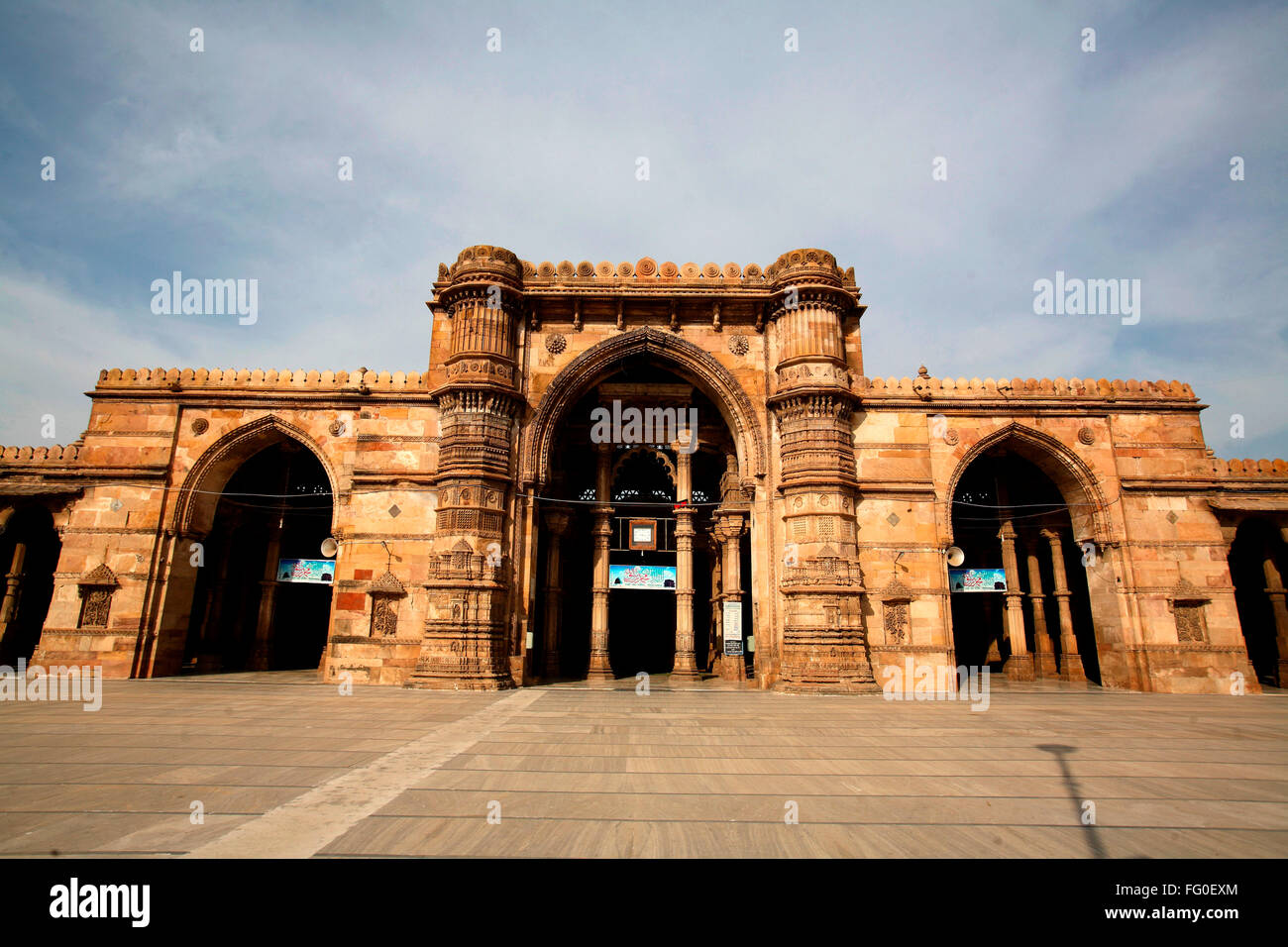 Adolescent Darwaza, trois portes, Jama Masjid, Ahmedabad, Gujarat, Inde, Asie, mosquée indienne, mosquée asiatique Banque D'Images