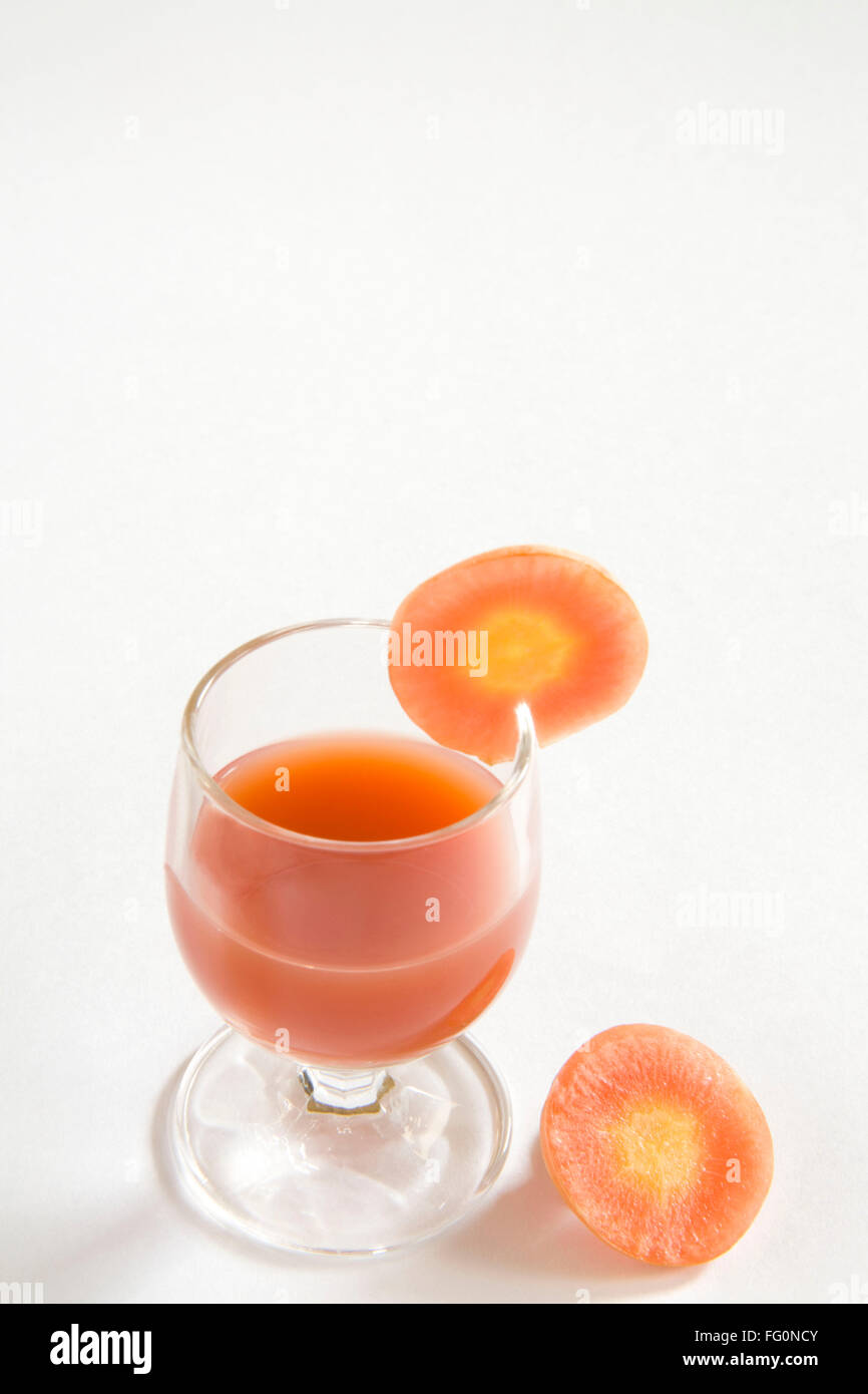 Le jus de carotte , légumes , gajar ka rus , Inde Banque D'Images