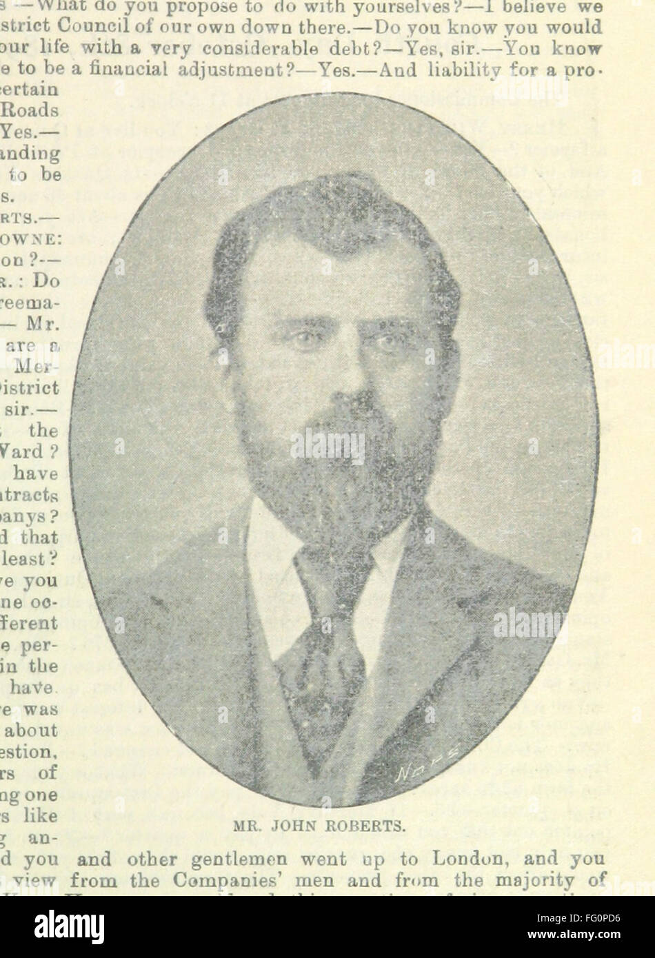 1 de 'rapport illustré de l'incorporation de Merthyr Tydfil, enquête 1897. Par John G. E. Astle' Banque D'Images