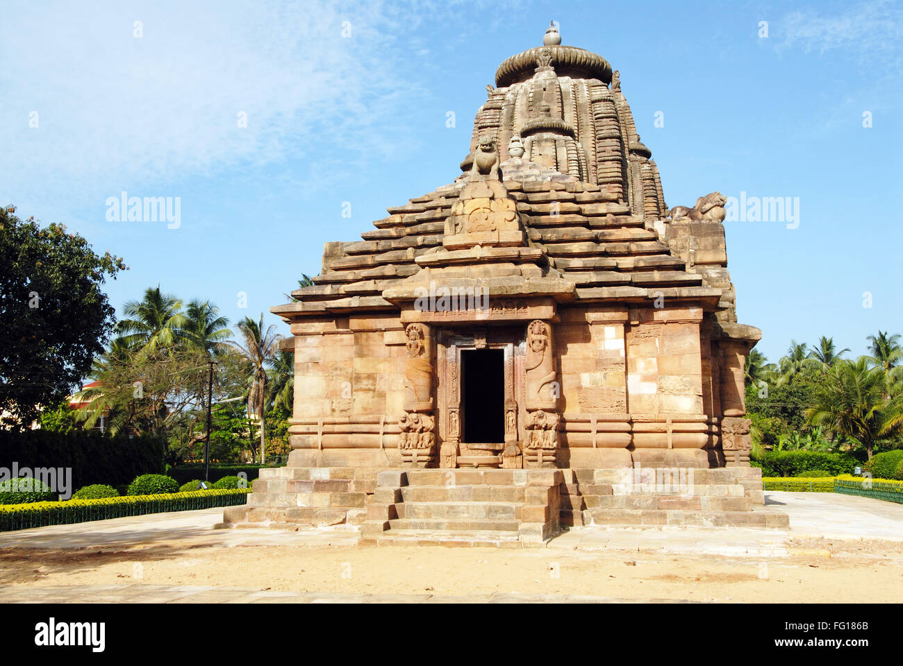 Raja Rani temple de grès rouge or , Bhubaneswar Orissa , , Inde Banque D'Images