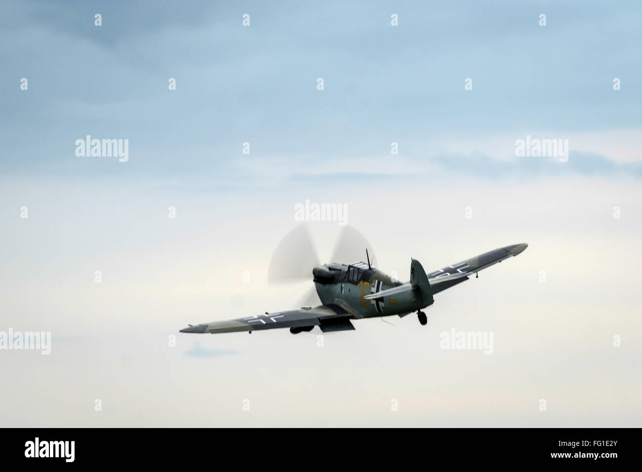 Hispano HA1112-M1L Buchon G-BWUE Banque D'Images