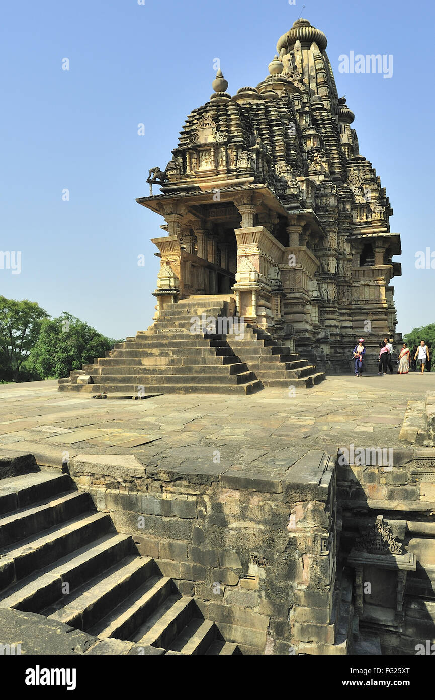 Vishvanath temple Khajuraho Madhya Pradesh, Inde Banque D'Images