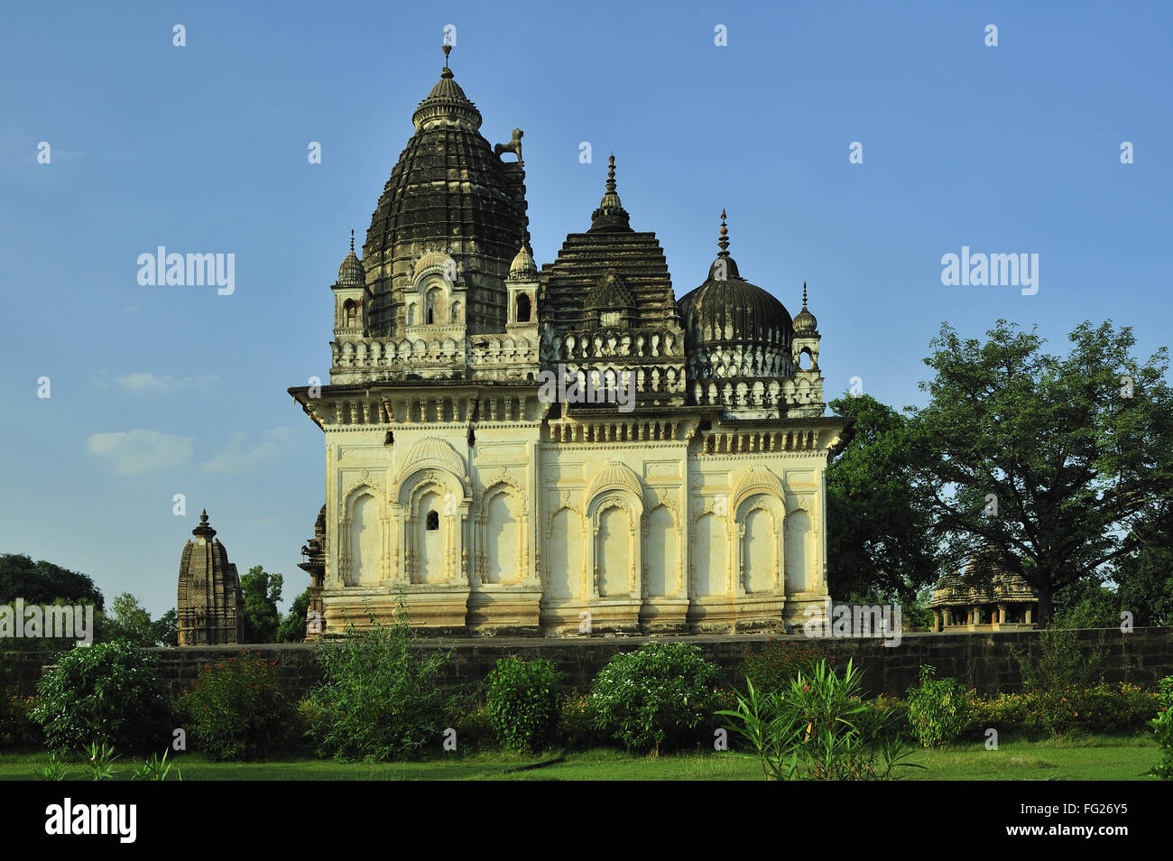 Temple parameshwari Khajuraho Madhya Pradesh Inde Banque D'Images