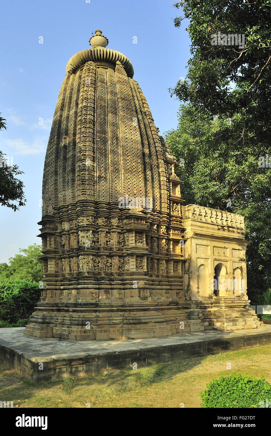 Adinath temple Khajuraho Madhya Pradesh, Inde Banque D'Images