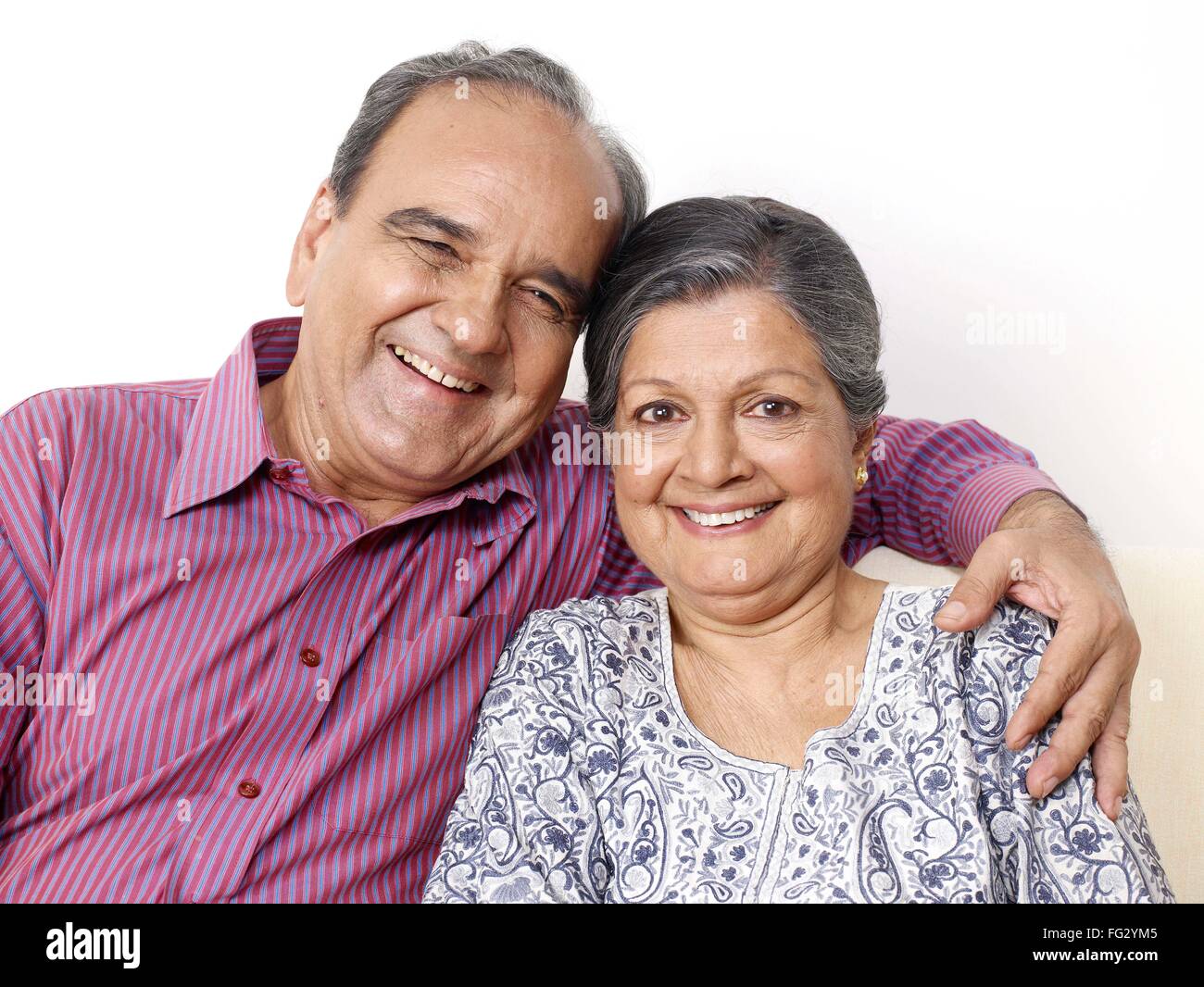 Vieux couple portrait MR# 702T, 702S Banque D'Images