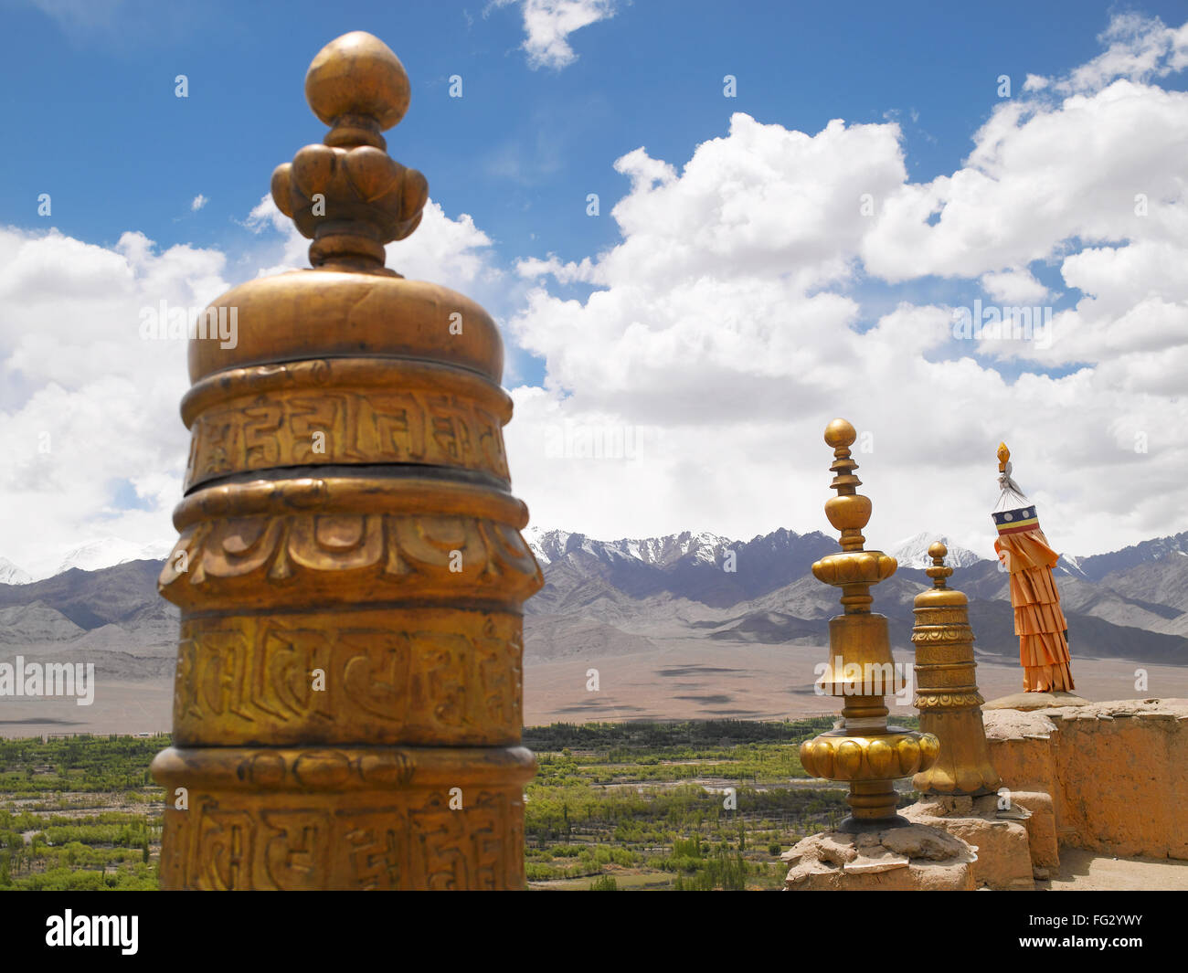 Stupa ; ; ; Ladakh monastère thiksey Jammu-et-Cachemire en Inde ; Banque D'Images