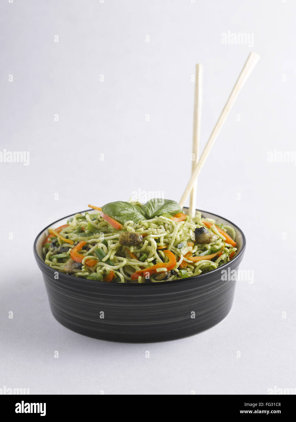 Salade de nouilles thai green Inde Banque D'Images