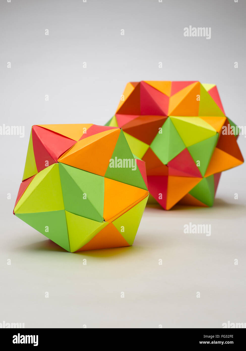 L'Inde boules multiplexé Origami Banque D'Images